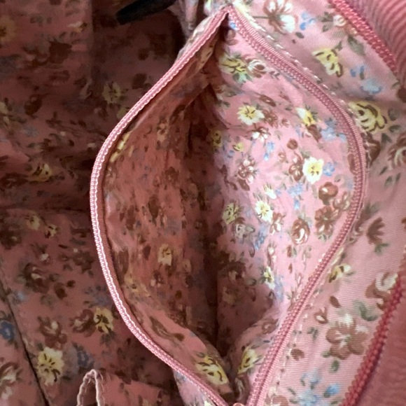 Fossil Pink Corduroy Women's Crossbody Bag 10x7” - Picture 6 of 8